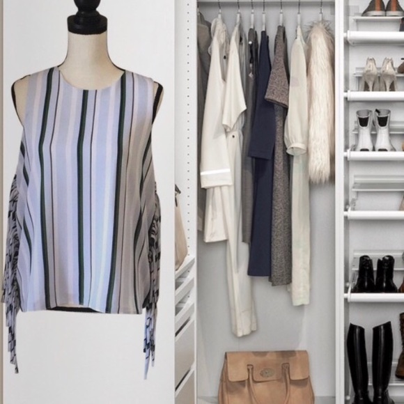 English Factory Tops - Final Sale English Factory Fringe Sleeveless Top